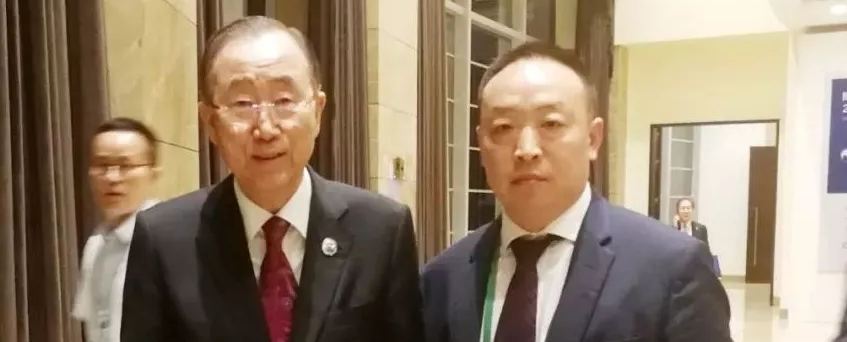 美国插逼联合国第八任秘书长潘基文会见赵章栓会长